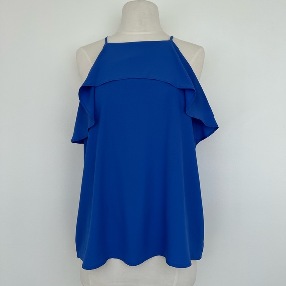 Ann Taylor Spaghetti strap ruffle top - Picture 2 of 11
